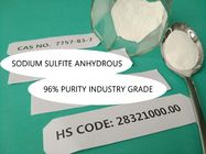 Pó preservativo do branco de g /cm3 da densidade 2,633 do sulfito de sódio da pureza de Na2SO3 97%